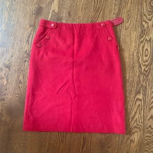 Jcrew NWT Red Skirt Size 4